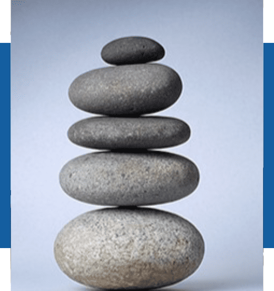 A stack of rocks is shown on top of each other.