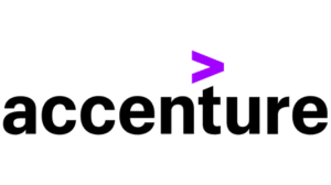 A green background with the word accenture written in black.