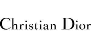 A black and white image of the christian dior logo.