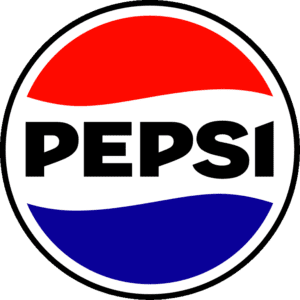 A pepsi logo is shown in this picture.